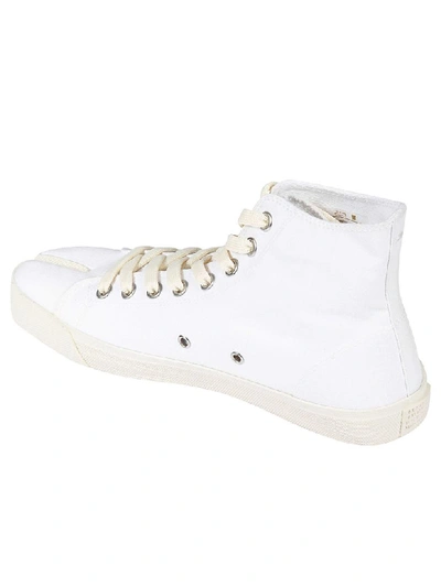 Shop Maison Margiela High-cut Slit Toe Sneakers In White