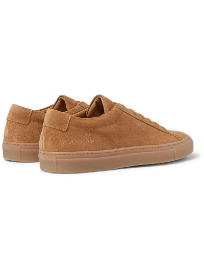 Shop Common Projects Original Achilles Low In Suede In Tan