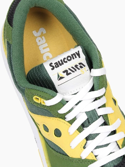 Shop Saucony Sneakers Azura In Green