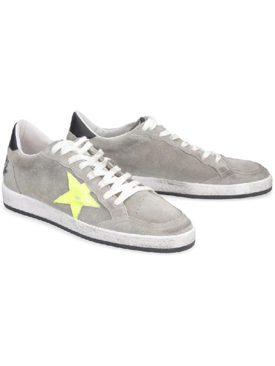 Shop Golden Goose Ball Star Suede Sneakers In Grey