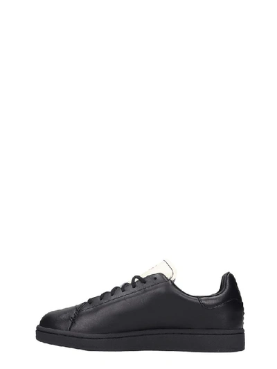 Shop Y-3 Yohji Court Sneakers In Black Leather