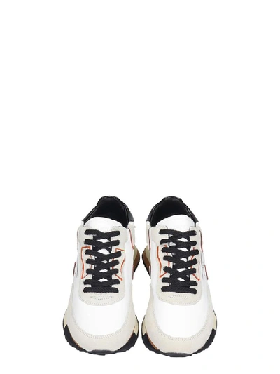 Shop Ghoud Rush Sneakers In White Suede And Leather