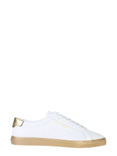 Shop Saint Laurent Andy Sneaker Andy Leather Sneaker In Bianco