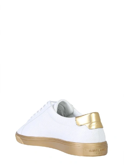 Shop Saint Laurent Andy Sneaker Andy Leather Sneaker In Bianco