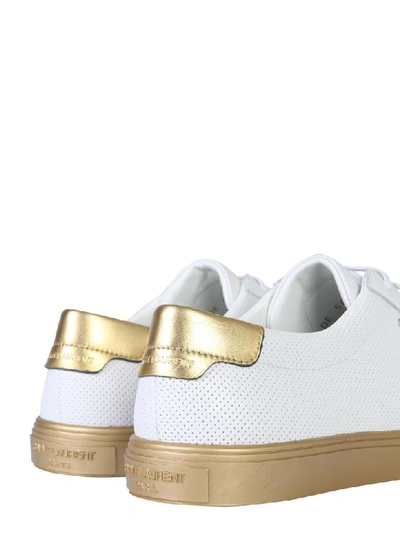 Shop Saint Laurent Andy Sneaker Andy Leather Sneaker In Bianco