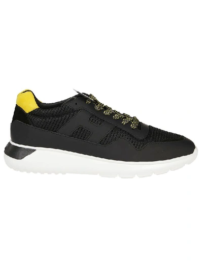 Shop Hogan Interactive3 Sneaker In E Nero/giallo Flash