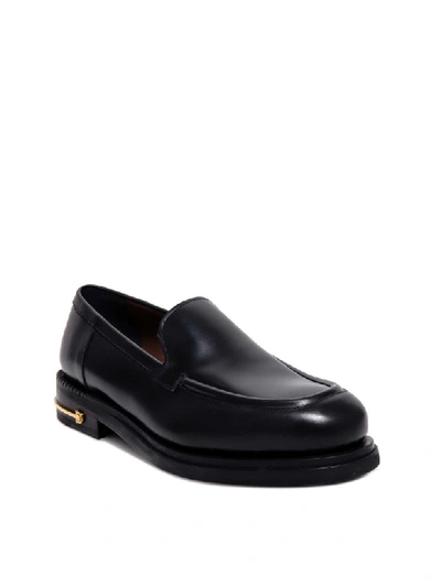 Shop Ferragamo Teeth Loafer In Black