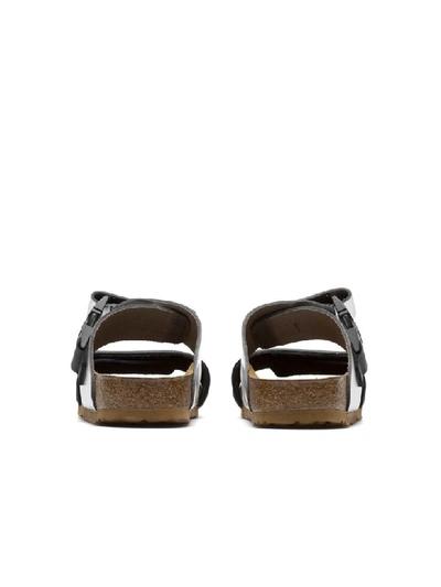 Shop Rick Owens Rotterdam Combo Sandals In Silver