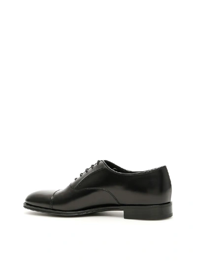 Shop Prada Oxford Lace-ups In Nero