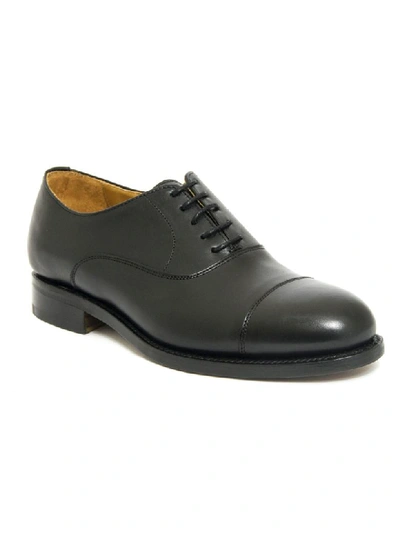 Berwick 1707 Smooth Leather Antik Lace Up Shoe In Black | ModeSens