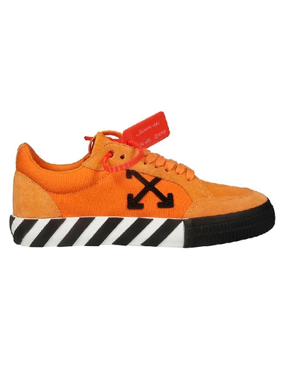 Shop Off-white Low Vulcanized Sneakers In Orange/black