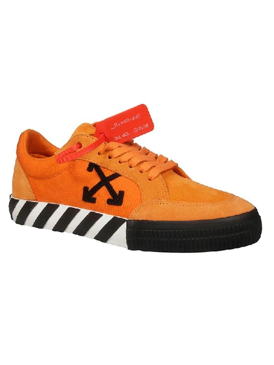 Shop Off-white Low Vulcanized Sneakers In Orange/black