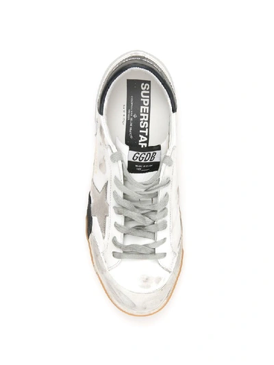 Shop Golden Goose Superstar Sneakers In White Multi Foxing Penstar (white)