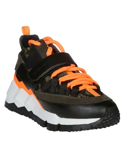 Shop Pierre Hardy Vc1 Platform Sneakers In Multi Kaki