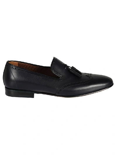 Shop A.testoni Tassel Loafers In Black