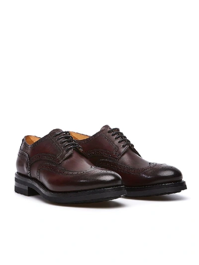 Shop Fabi Oxford In Rosso Bordeaux