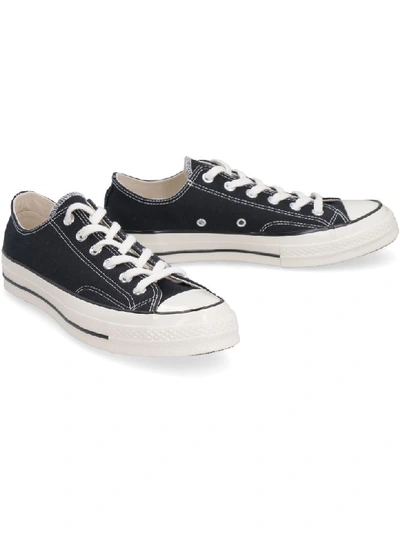 Shop Converse Canvas Low-top Sneakers In Black