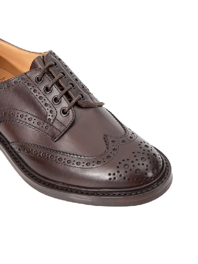 Shop Tricker's Bourton Stringate Trickers In Brown