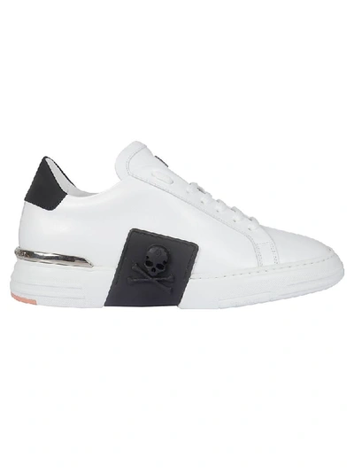 Shop Philipp Plein Original Low Top Sneakers In White