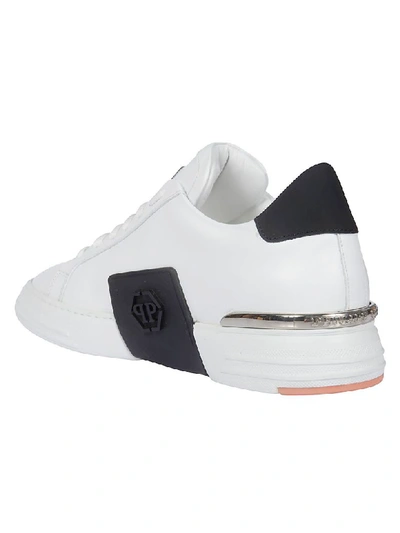 Shop Philipp Plein Original Low Top Sneakers In White