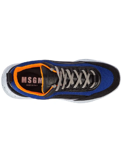 Shop Msgm Z Running Sneakers In Nero