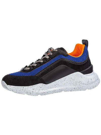 Shop Msgm Z Running Sneakers In Nero