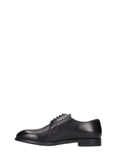 Shop Ermenegildo Zegna Lace Up Shoes In Black Leather