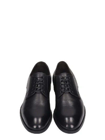 Shop Ermenegildo Zegna Lace Up Shoes In Black Leather