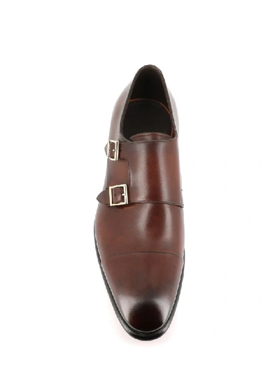 Shop Santoni Buckle In Brown