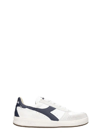 Shop Diadora B.elite Sneakers In White Leather