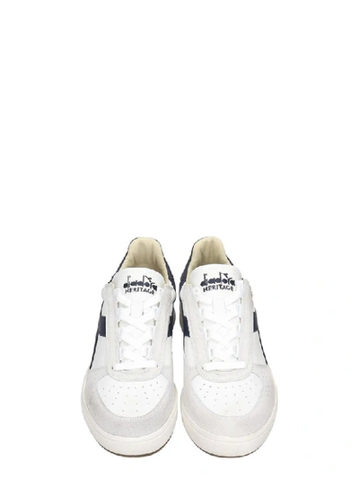 Shop Diadora B.elite Sneakers In White Leather