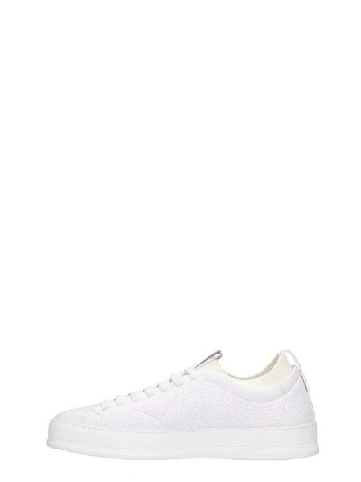 Shop Z Zegna Sneakers In White Leather