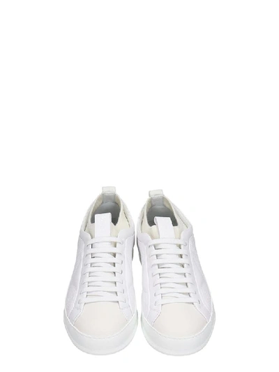 Shop Z Zegna Sneakers In White Leather