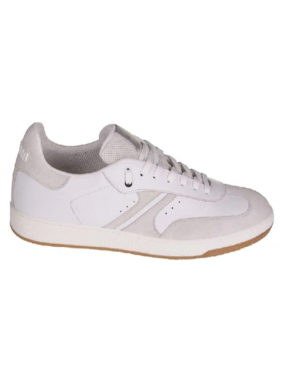 Shop Am318 Logo Embossed Sneakers In White