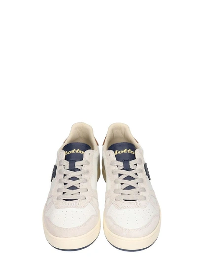 Shop Lotto Leggenda Signature Sneakers In White Suede And Leather