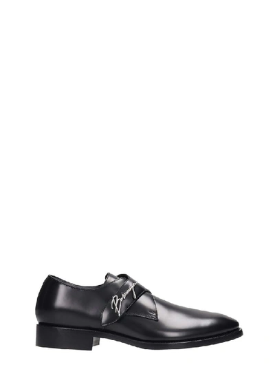 Shop Balenciaga Lace Up Shoes In Black Leather