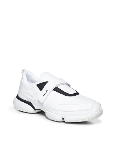 Shop Prada Sneakers In Bianco