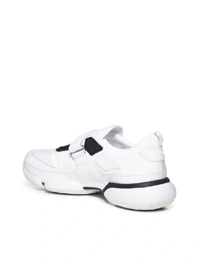 Shop Prada Sneakers In Bianco