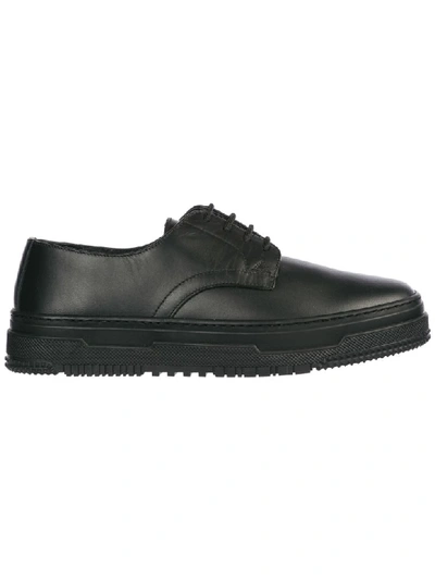 Shop Valentino New Point Break Lace-up Shoes In Nero
