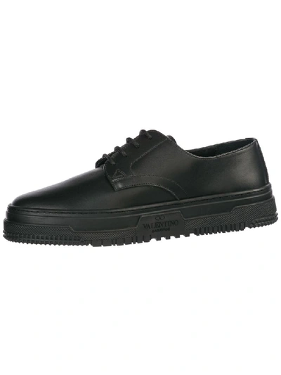 Shop Valentino New Point Break Lace-up Shoes In Nero