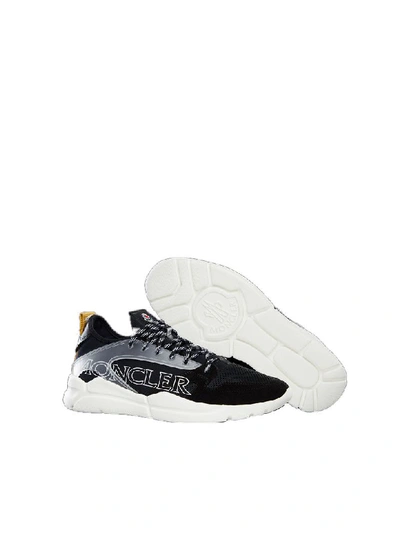 Shop Moncler Anakin Laced Sneakers In Black