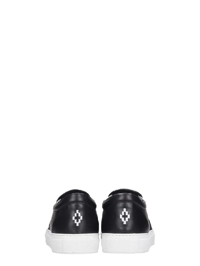 Shop Marcelo Burlon County Of Milan Sneakers In Black Leather