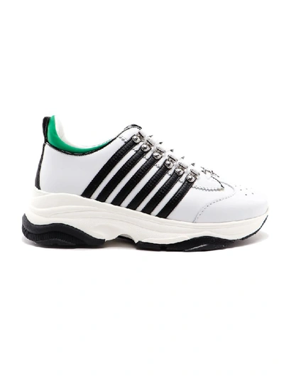 Shop Dsquared2 Bumpy 251 Sneakers In White/black