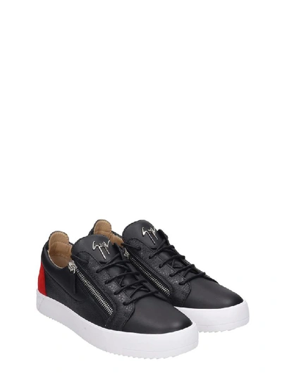 Shop Giuseppe Zanotti Frankie Spot Sneakers In Black Leather