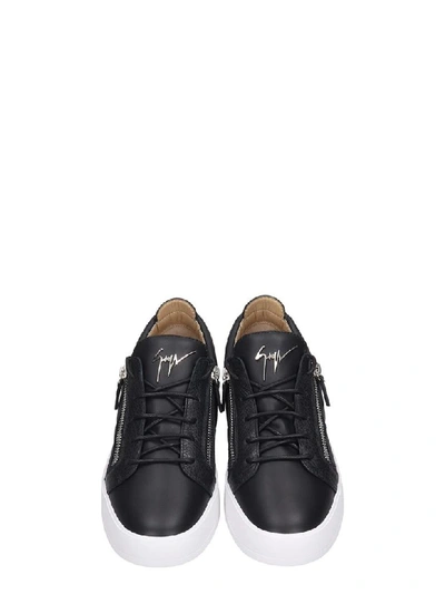 Shop Giuseppe Zanotti Frankie Spot Sneakers In Black Leather