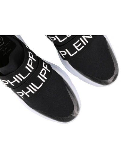 Shop Philipp Plein Runner Sneakers In Black