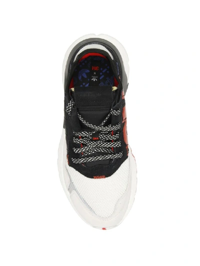 Shop Adidas Originals Nite Jogger 3m Sneakers In Core Black (white)