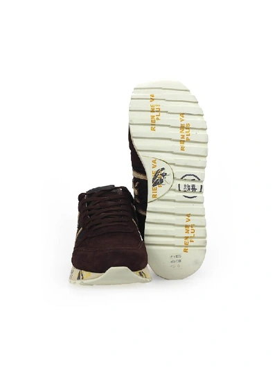 Shop Premiata Lander 4142 Sneaker In Marrone (brown)