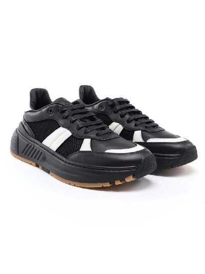 Shop Bottega Veneta Sneaker Speedster In Black/white