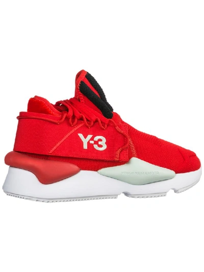 Shop Y-3 Kaiwa Sneakers In Rosso
